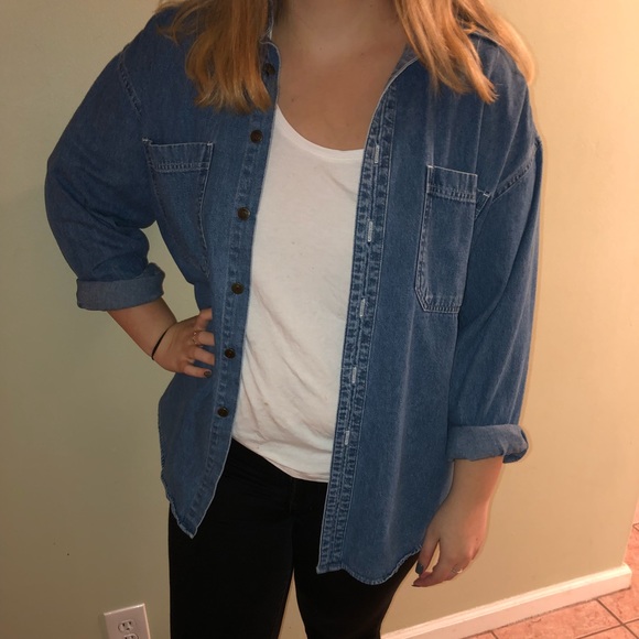 Vintage Oversized denim shirt - Picture 3 of 3